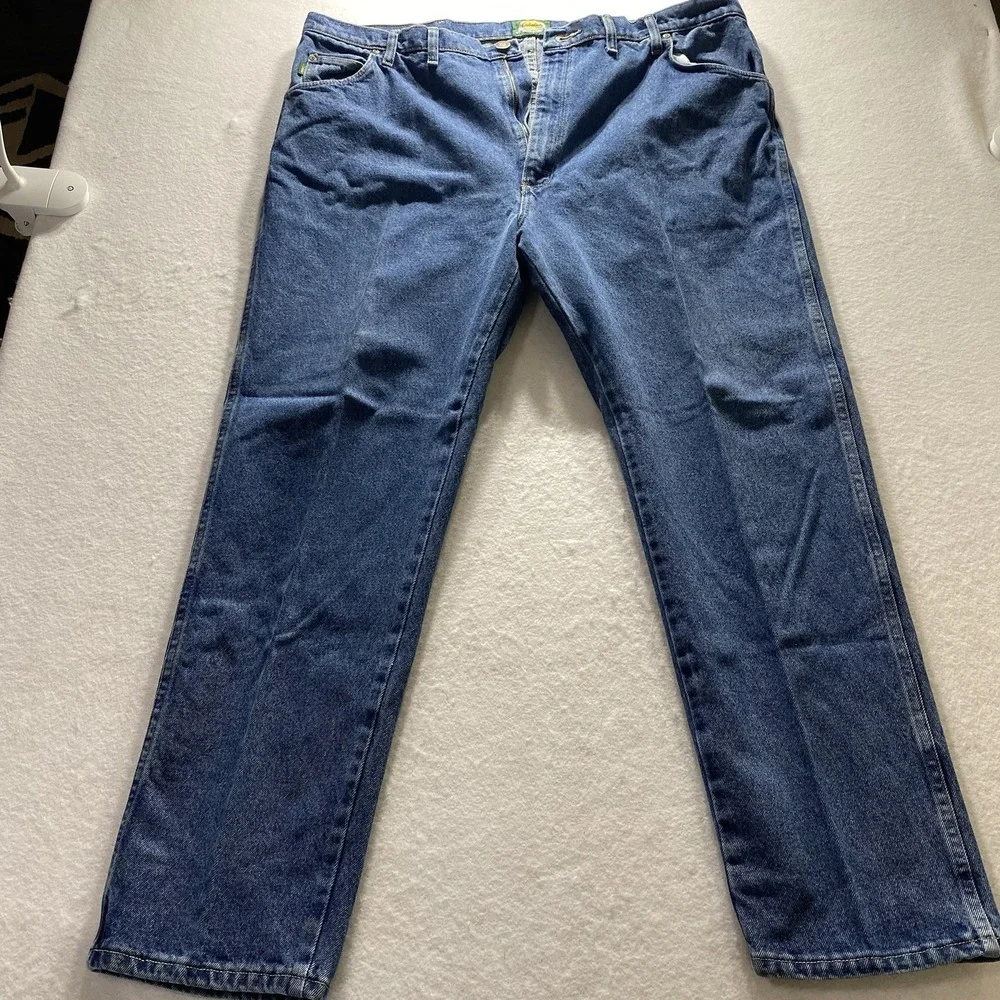Cabela's Men's 905100D Blue Denim Jeans Size 44x32 Outdoor Work USA Style